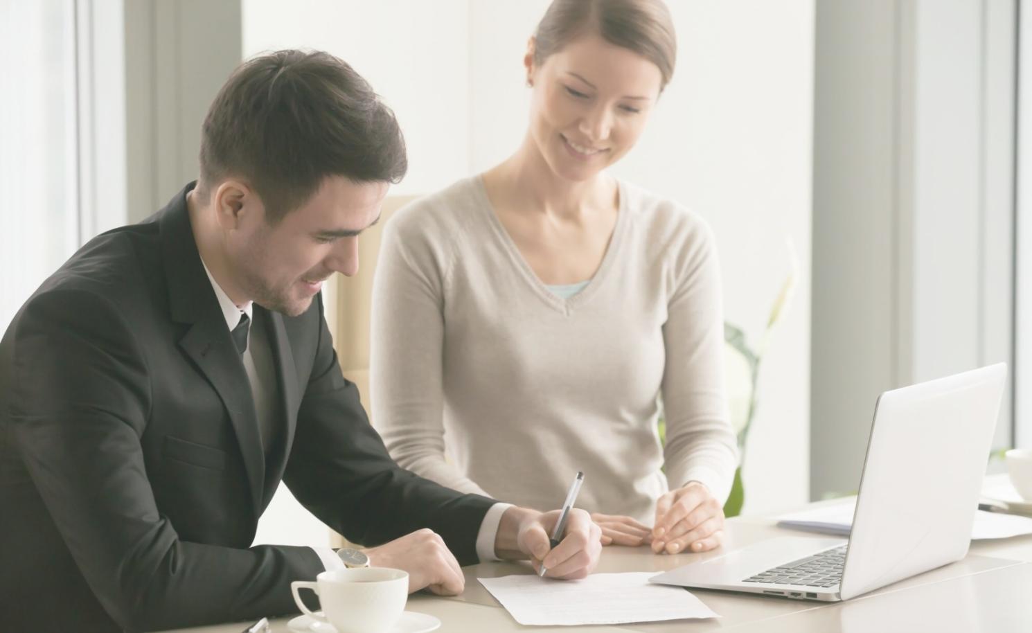Professional discussing financial planning strategies in a calm, supportive environment